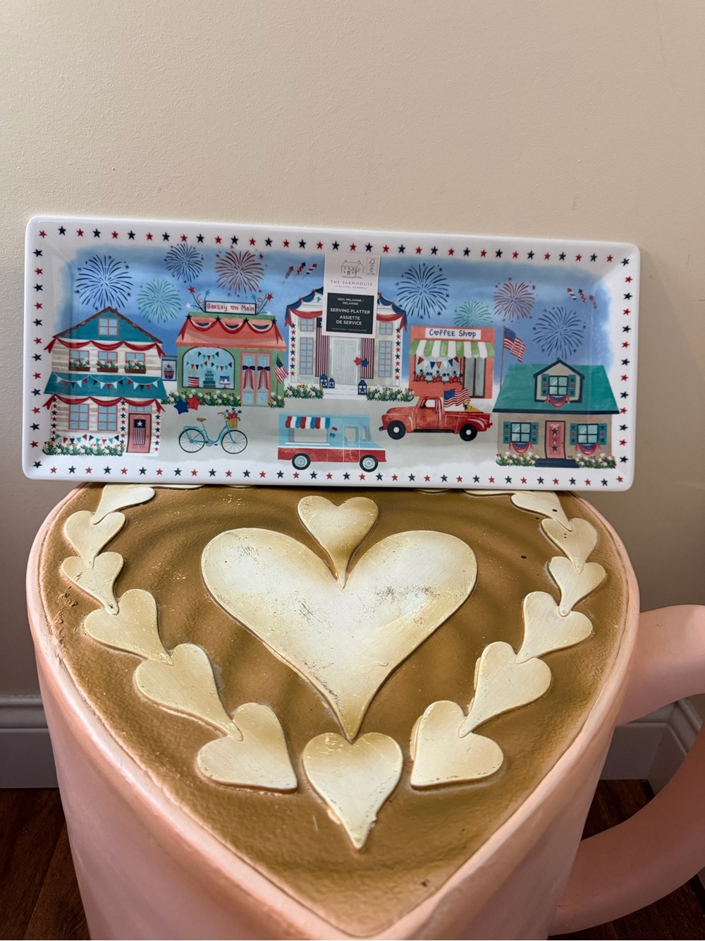 The Farmhouse Rachel Ashwell 4th of July Patriotic Melamine Serving Platter Tray